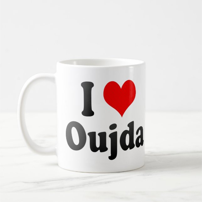 I Liebe Oujda, Marokko Kaffeetasse (Links)