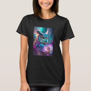 I Liebe Owls, Cool Astronaut Owl Illustration Grap T-Shirt