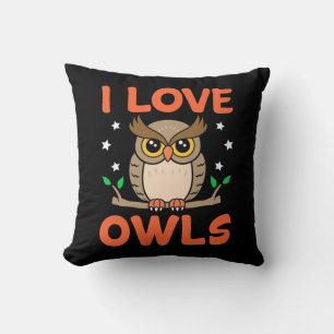I Liebe Owls Kissen