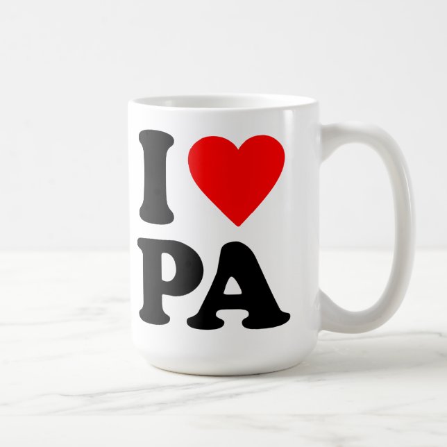 I LIEBE-PA KAFFEETASSE (Rechts)