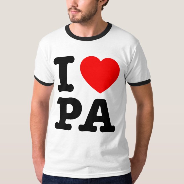 I LIEBE PA Pennsylvania T-Shirt (Vorderseite)