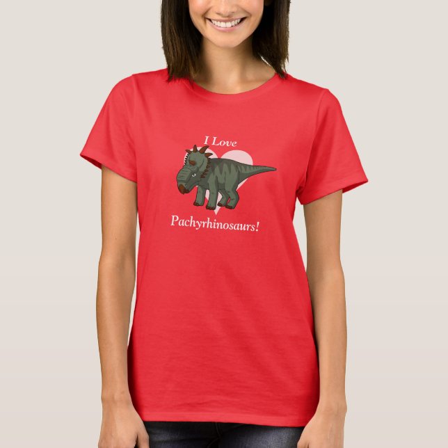 I Liebe Pachyrhinosaurs! T-Shirt (Vorderseite)
