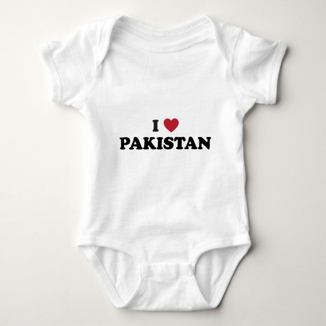 I Liebe Pakistan Baby Strampler (Vorderseite)