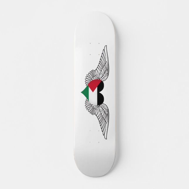 I Liebe Palästina - Flügel Skateboard (Vorne)