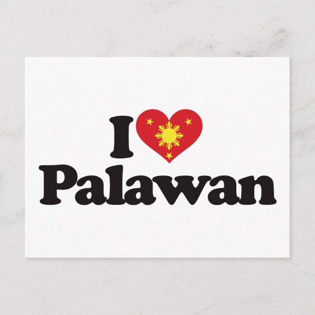 I Liebe Palawan Postkarte (Vorderseite)