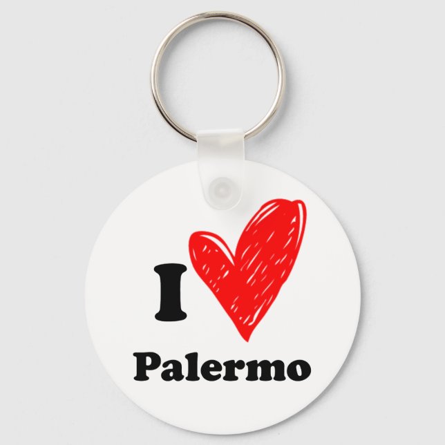 I Liebe Palermo Schlüsselanhänger (Vorderseite)