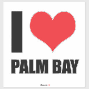 I Liebe Palm Bay Aufkleber