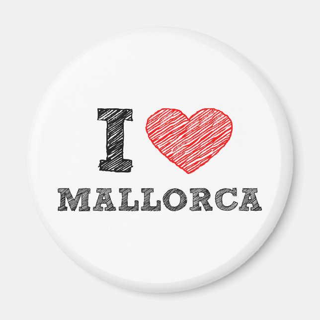 I Liebe Palma de Mallorca Magnet (Vorne)