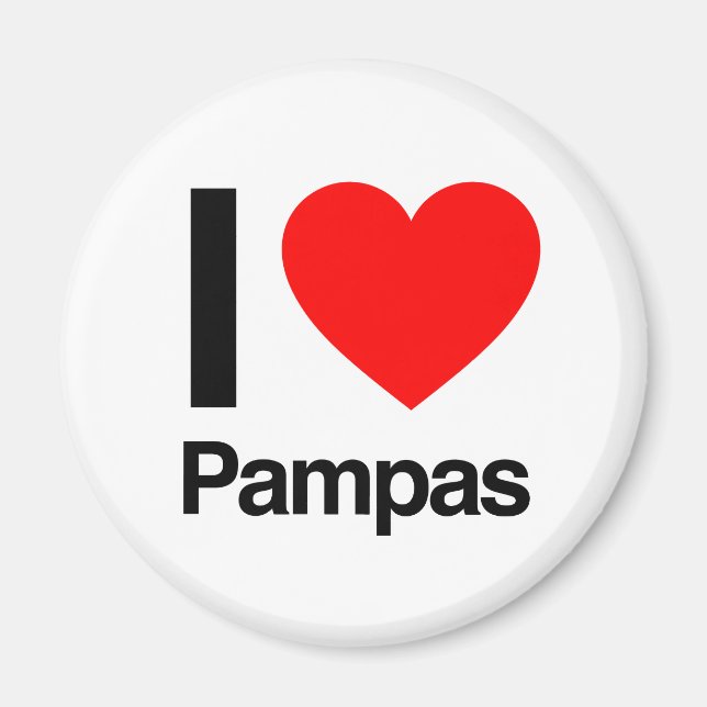 i Liebe Pampas Magnet (Vorne)