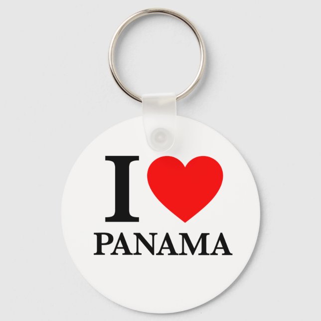 I Liebe Panama Schlüsselanhänger (Vorderseite)