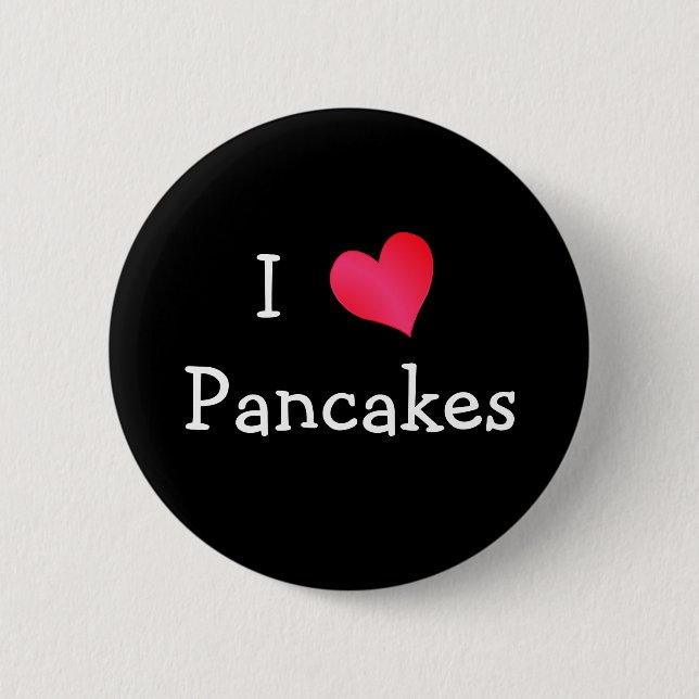 I Liebe Pancakes Button (Vorderseite)