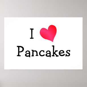 I Liebe Pancakes Poster