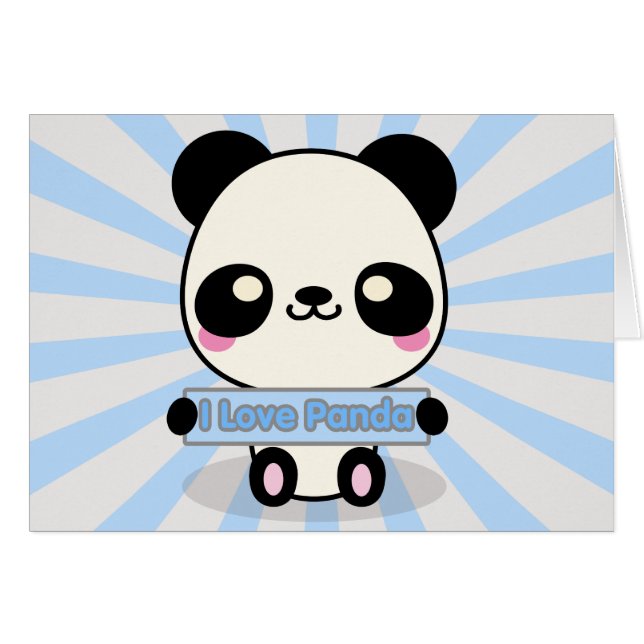 I Liebe-Panda (Vorderseite (Horizontal))