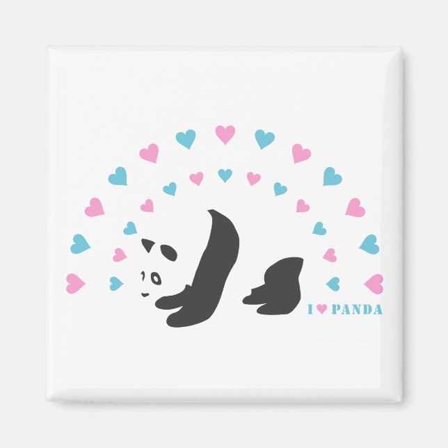 I Liebe Panda Magnet (Vorne)
