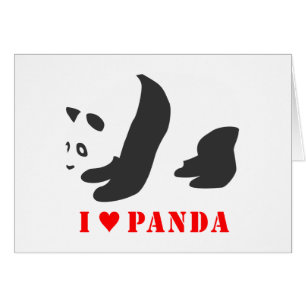 I Liebe Panda (schwarz)