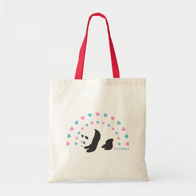 I Liebe Panda Tragetasche (Vorne)