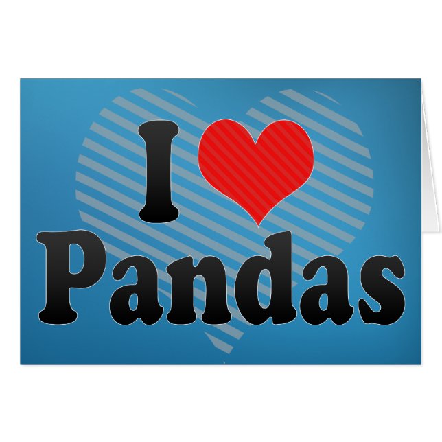 I Liebe-Pandas (Vorderseite (Horizontal))