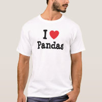 I Liebe Pandas Herz Brauch personalisiert