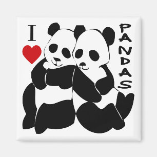 I Liebe-Pandas Magnet