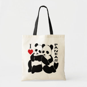 I Liebe-Pandas Tragetasche