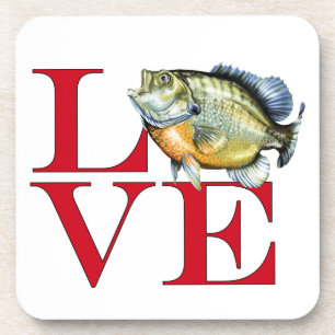 I Liebe Panfish Getränkeuntersetzer