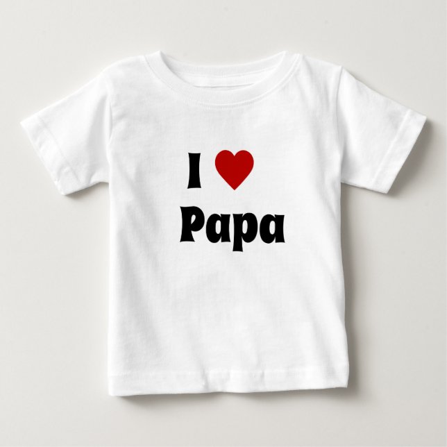 I Liebe Papa-Hemd Baby T-shirt (Vorderseite)