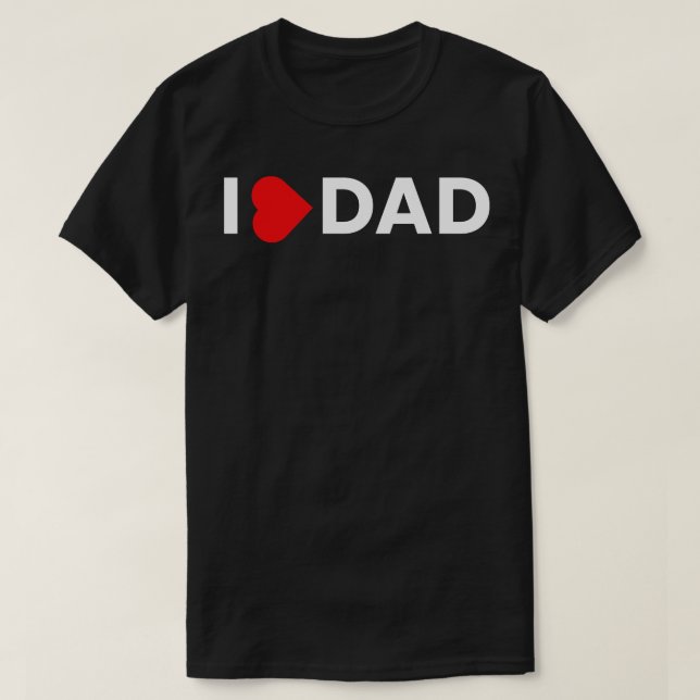I Liebe Papa T-Shirt (Design vorne)