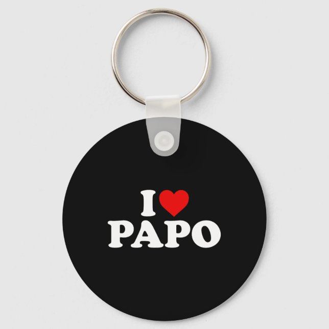 I Liebe Papo Schlüsselanhänger (Vorderseite)