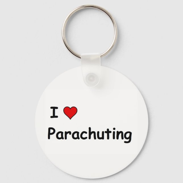 I Liebe Parachuting Schlüsselanhänger (Vorderseite)