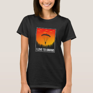 I Liebe, Paragliding-Fallschirm abzuschalten T-Shirt