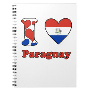 I Liebe Paraguay Notizblock