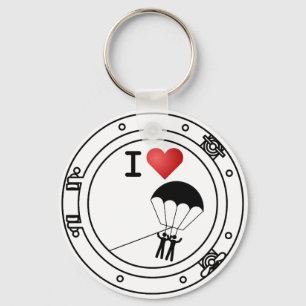 I Liebe Parasailing Schlüsselanhänger
