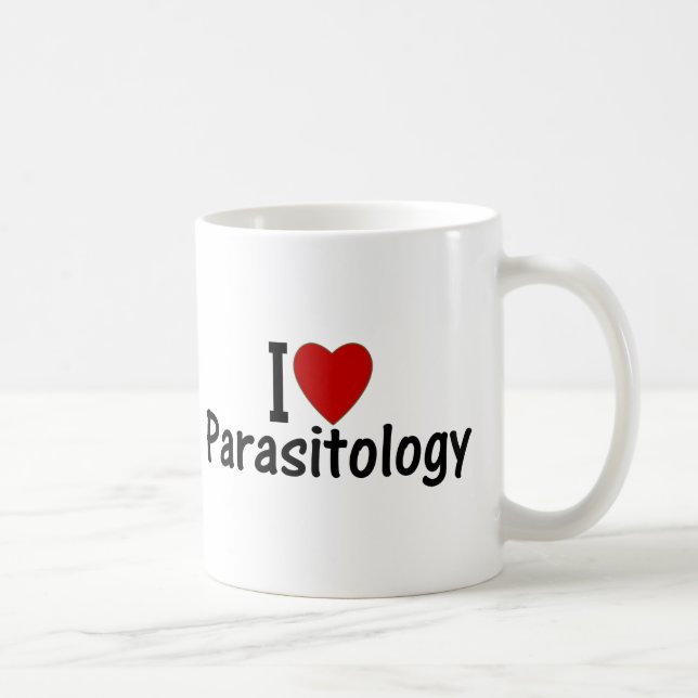 I Liebe Parasitologie Kaffeetasse (Rechts)