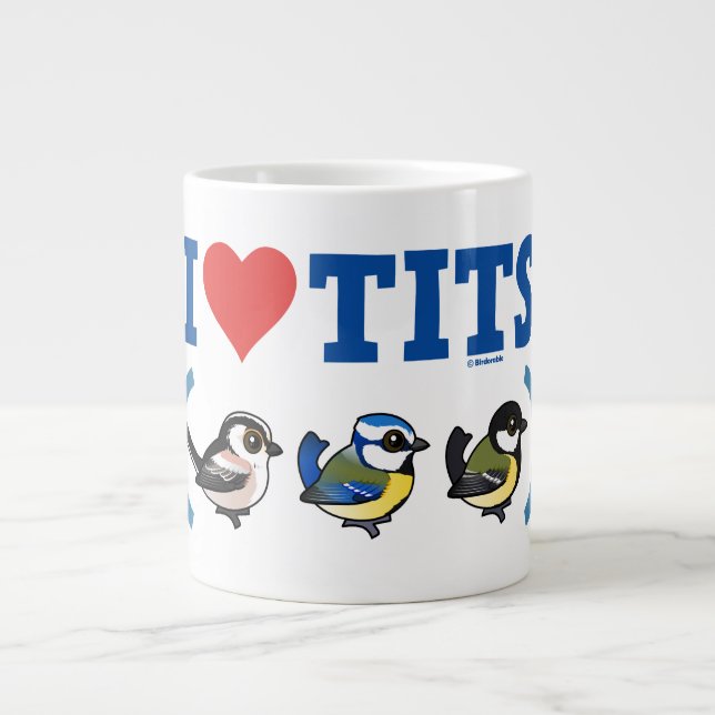 I Liebe Paridae EU Jumbo-Tasse (Vorderseite)
