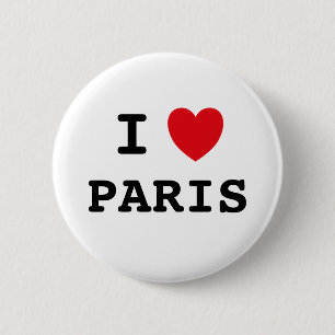 I Liebe Paris 6 Cm Abzeichen Button