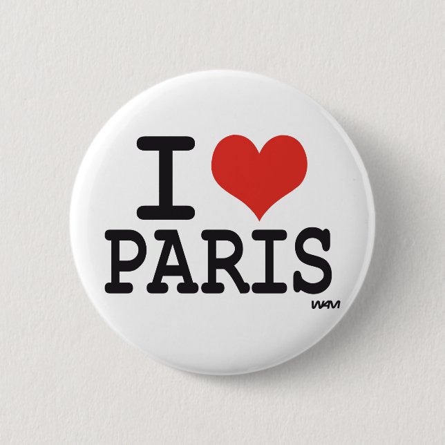 I Liebe Paris Button (Vorderseite)