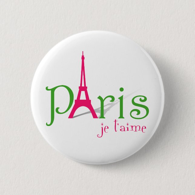 I Liebe Paris Button (Vorderseite)
