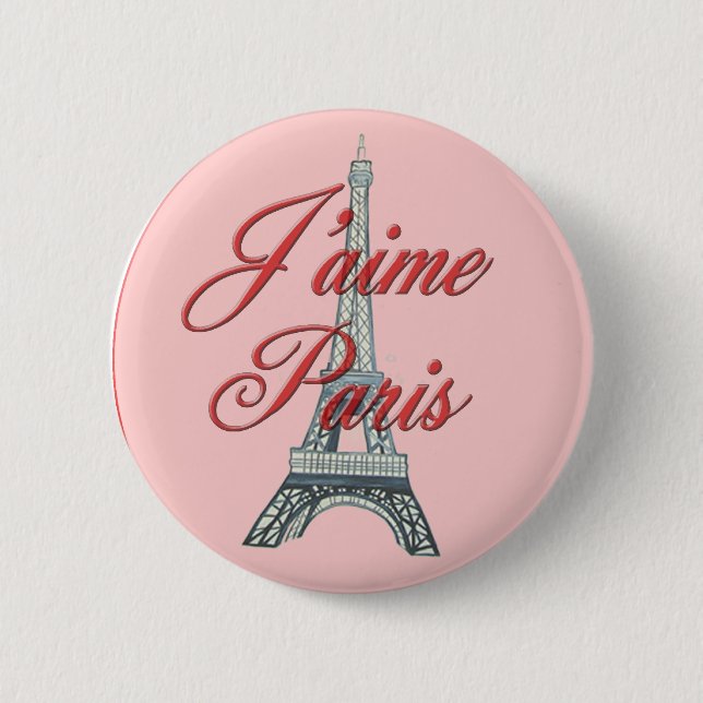 I Liebe Paris Button (Vorderseite)