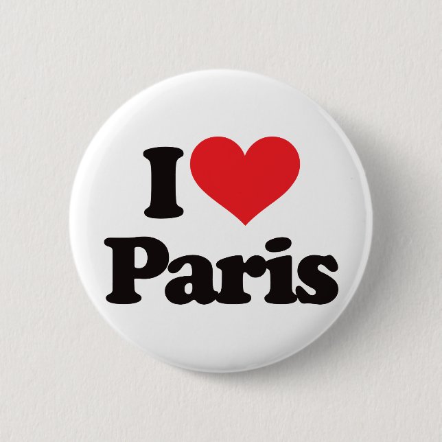 I Liebe Paris Button (Vorderseite)