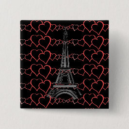 I Liebe Paris, Button Eiffelturm