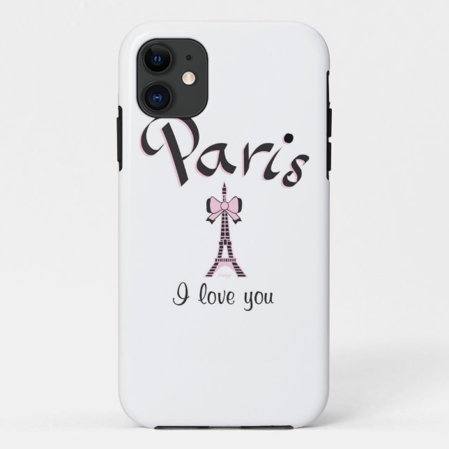I Liebe Paris Case-Mate iPhone Hülle (Rückseite)