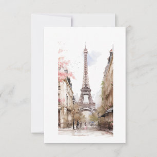 I Liebe Paris Dankeskarte