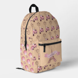 I Liebe Paris Druckausschnitt Rucksack