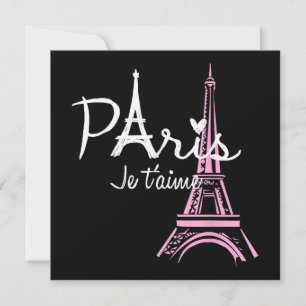 I Liebe Paris Eiffel Tower Frankreich Dankeskarte