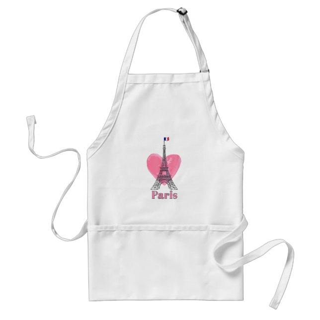 I Liebe Paris Eiffel Tower Frankreich Geschenk Schürze (Vorne)