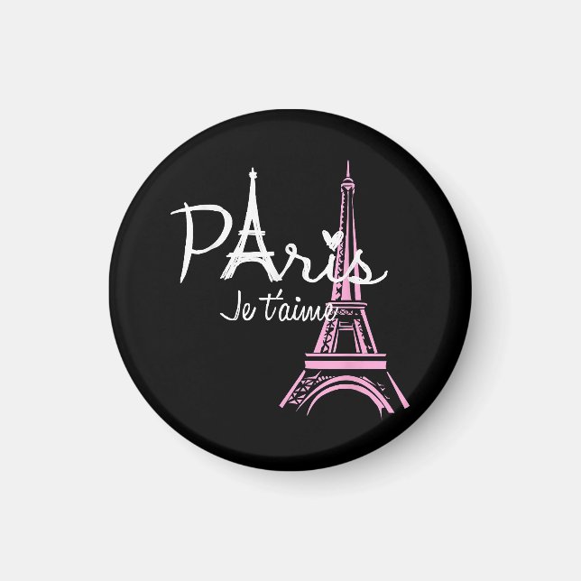 I Liebe Paris Eiffel Tower Frankreich Magnet (Vorne)