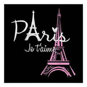 I Liebe Paris Eiffel Tower Frankreich Poster