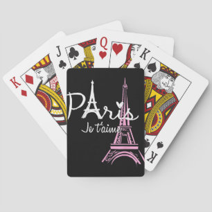 I Liebe Paris Eiffel Tower Frankreich Spielkarten