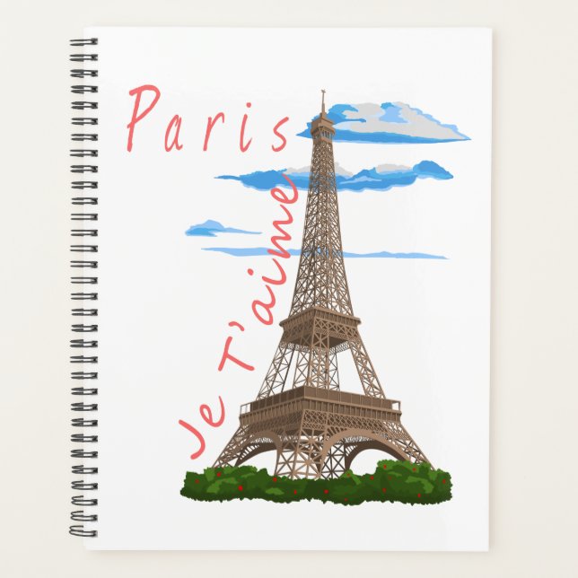 I Liebe Paris Eiffel Tower Planer (Vorderseite)