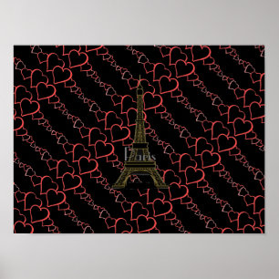 I Liebe Paris Eiffel Tower Poster